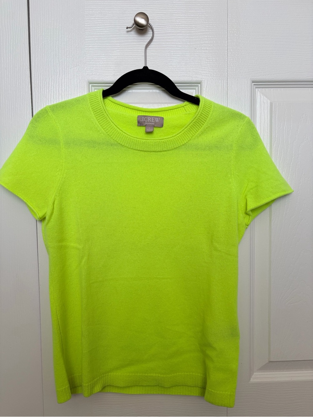 J. Crew Short Sleeve Crewneck Cashmere Top